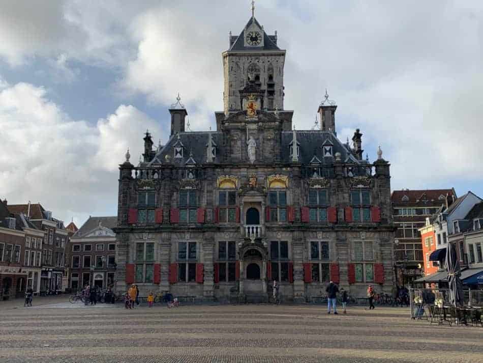 Het voormalige stadhuis van Delft aan de Markt