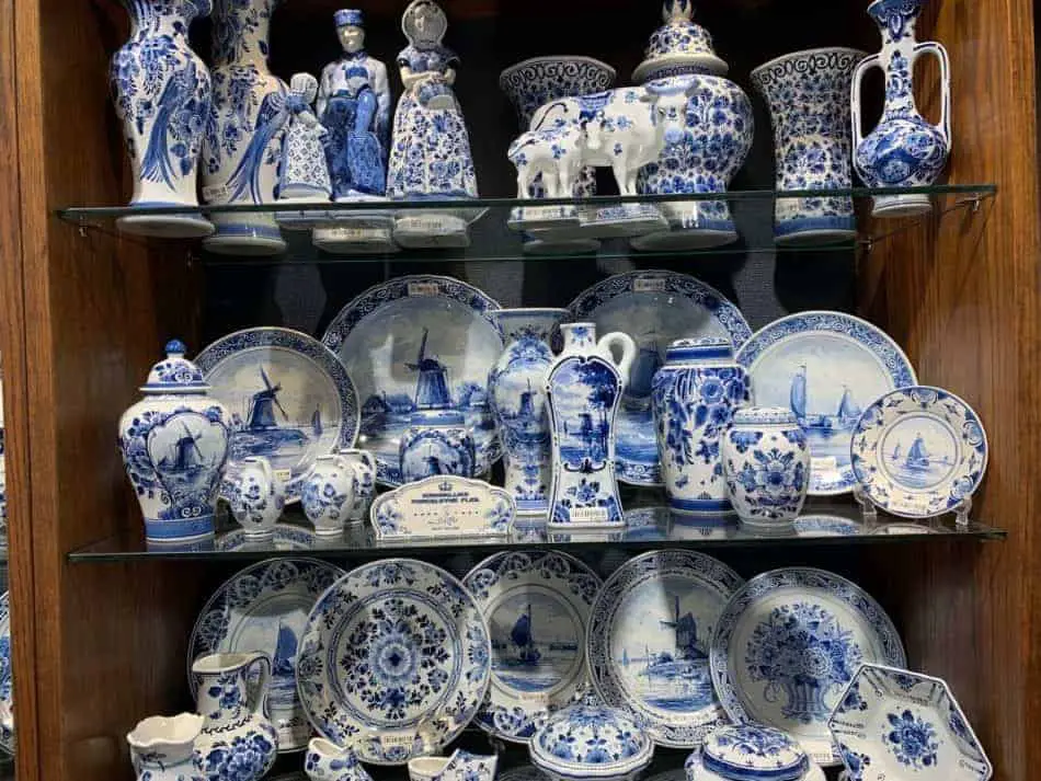 Delfts Blauw aardewerk voor toeristen
