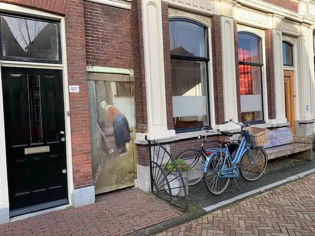 Huidige locatie van het Straatje van Vermeer
