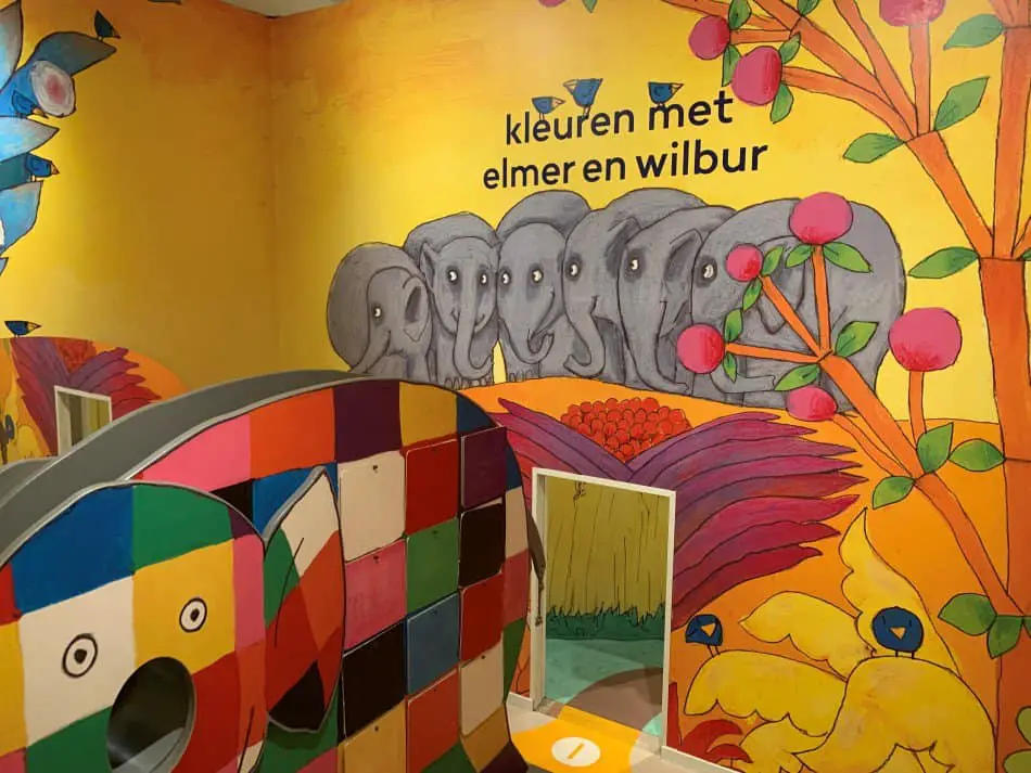 Het deel van Kinderboekenmuseum in Den Haag voor kleinere kinderen